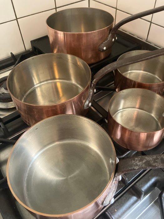 Havard - Pan (5) - Koper - Dikwandige pannen, Antiek en Kunst, Antiek | Keukengerei