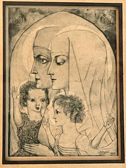 Jan Toorop (1858-1928) - Watersnood en Bezonkenheid,, Antiquités & Art, Antiquités | Autres Antiquités