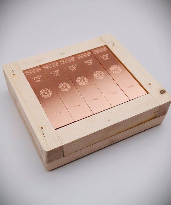 5 Kilogrammes ( 5 x 1 Kg ) .999 - Copper - Fonderie Heracles, Postzegels en Munten, Edelmetalen en Baren