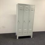 Lockerkast / garderobekast vv 3 deuren, (hxbxd) 184x90x50, Gebruikt