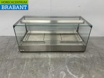 RVS Ubert Warmhoudvitrine Warmtevitrine 106 cm 230V Horeca, Ophalen of Verzenden