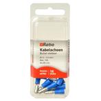 Ratio® Kabelschoen Bullet stekker 1,5-2,5mm² - Blauw - 10st, Doe-het-zelf en Bouw, Elektriciteit en Kabels, Nieuw