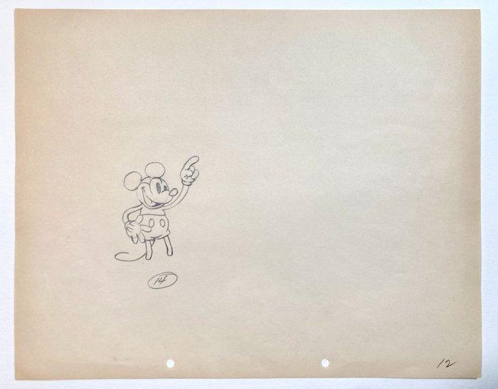 Vintage Mickey Mouse Oorspronkelijke animatie tekening uit, Verzamelen, Disney