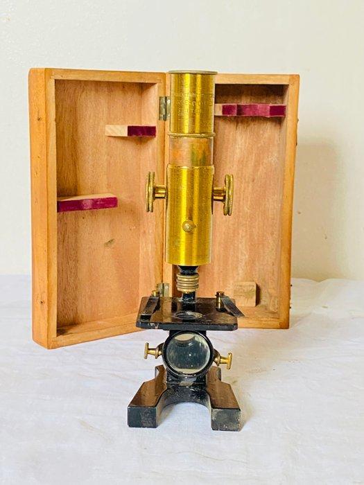 Microscoop - 1900–1920 - Frankrijk - Manufacture Française, Verzamelen, Foto-apparatuur en Filmapparatuur