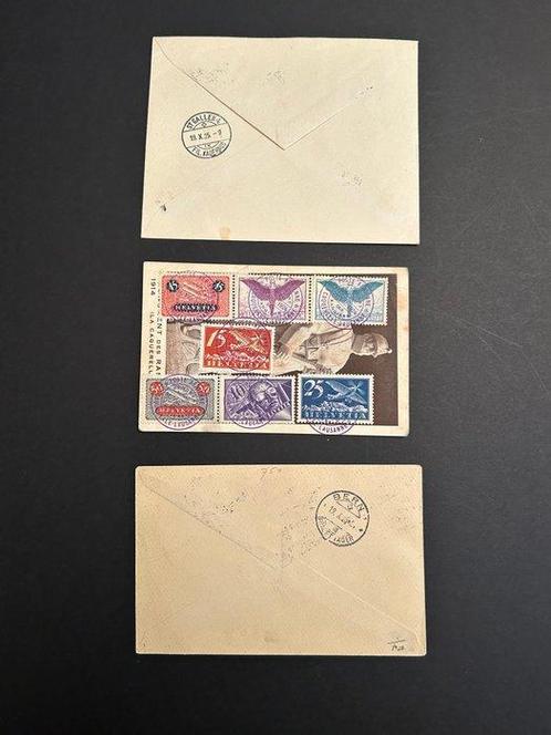 Envelop (3) - Zwitserland - Speciale Vliegtuigen 1924-25:, Postzegels en Munten, Postzegels | Europa | België