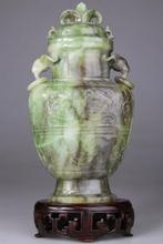 Chinese gebeeldhouwde vaas - Ram - Archaïsche stijl -