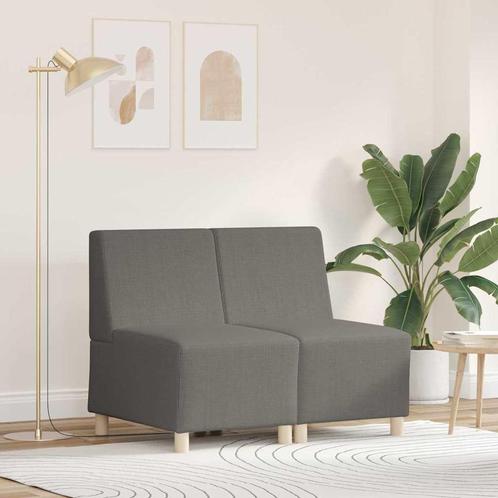 vidaXL Modulaire Sofa Eenheid Armless 2 pcs Lichtgrijs 55 x, Huis en Inrichting, Zetels | Zetels, Nieuw, Verzenden