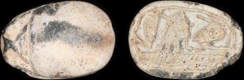 Egypte Stone Scarab Hyksos period, c. 1750 - 1570 BC, Postzegels en Munten, Munten | Europa | Niet-Euromunten