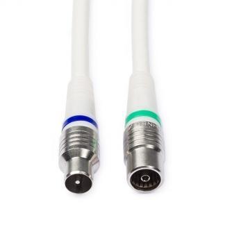Coax kabel Ziggo - Technetix - 5 meter (Digitaal, Wit), Computers en Software, Pc- en Netwerkkabels, Verzenden