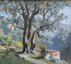 Émile Wegelin (1875-1962) - Oliviers à Falicon, Antiquités & Art, Art | Peinture | Classique