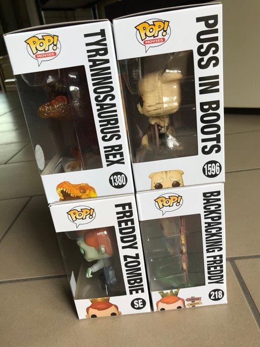Funko - Funko Pop Tyrannosaurus Rex; Puss In Boots; Freddy, Antiek en Kunst, Antiek | Speelgoed