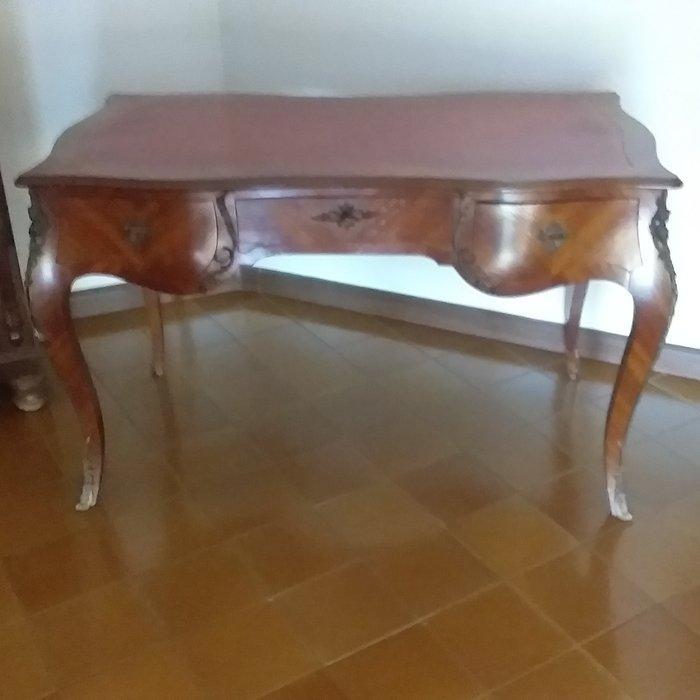 Bureau - hout, brons - Twintigste-eeuwse reproductie, Antiek en Kunst, Curiosa en Brocante