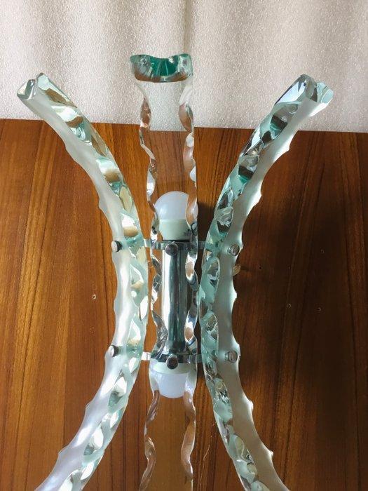 Wandkandelaar - Met de hand gesneden glas, Antiek en Kunst, Antiek | Verlichting