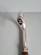 Wandelstok - 925 Niello Zilver - Tijger Eiken - Adler -