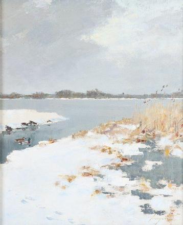 Josephus Alphonsus Schrijnder (1894-1968) - Eenden in een