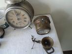 Wekker(tje)s en wekker- en klokonderdelen (8) - messing,, Antiek en Kunst