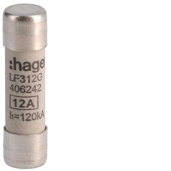 Fusible Cylindrique Industriel 12A 500V 10x38mm - LF312G [10, Bricolage & Construction, Électricité & Câbles, Envoi