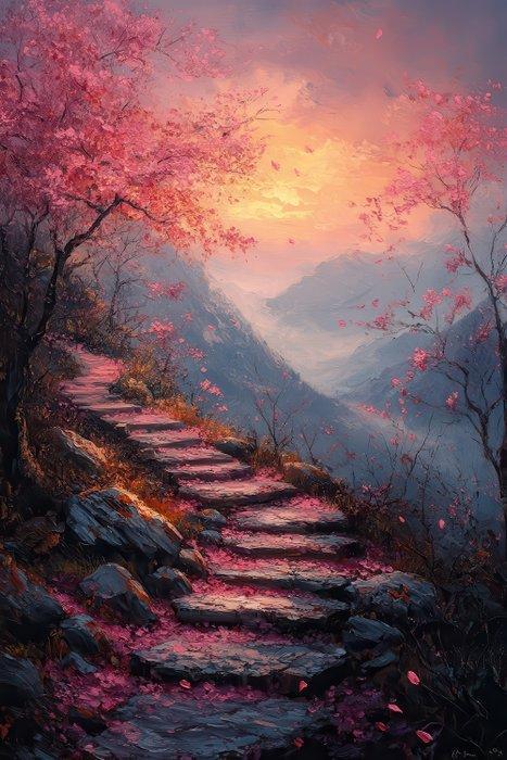 CoCo - Blossom Path - XXL, Antiek en Kunst, Kunst | Schilderijen | Modern