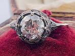 Bague - 9 carats Argent, Or jaune Diamant (Naturelle), Handtassen en Accessoires, Ringen, Nieuw