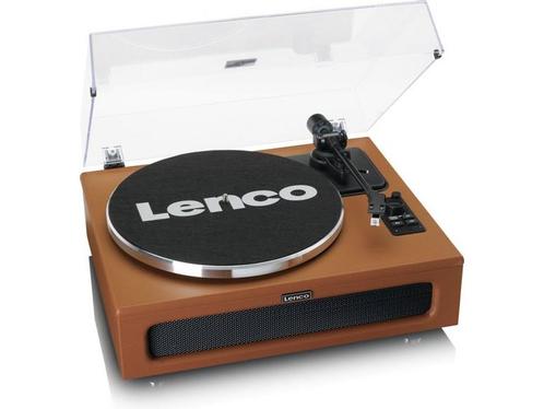 Lenco LS-430BN hout met kunstleer, Huis en Inrichting, Woonaccessoires | Overige, Zo goed als nieuw, Verzenden