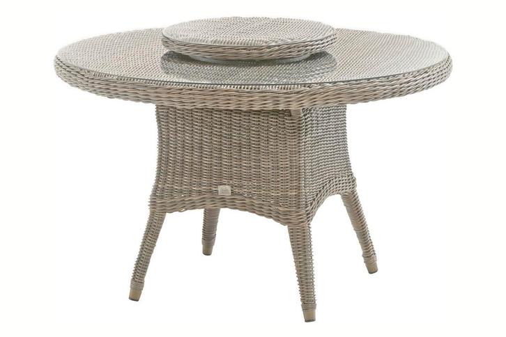 4 Seasons Outdoor Victoria tuintafel 130 cm zonder Lazy, Jardin & Terrasse, Ensembles de jardin