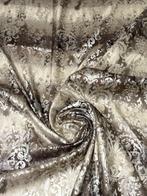 san leucio - exclusieve antieke zijden damaststof in taupe