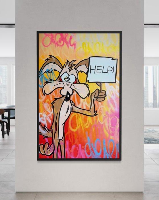 Gunnar Zyl - Wile E. Coyote XXL, Antiek en Kunst, Kunst | Schilderijen | Modern