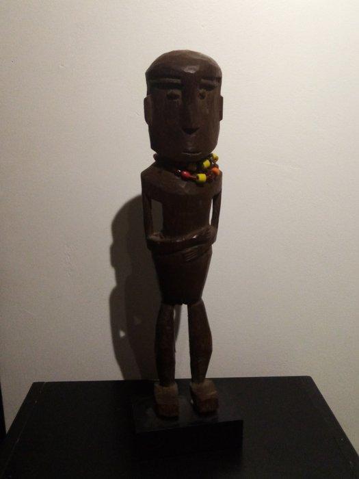 Standbeeld - Konyak - Naga - India, Antiquités & Art, Art | Art non-occidental