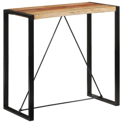 vidaXL Bartafel 110x55x110 cm gerecycled massief hout, Huis en Inrichting, Tafels | Eettafels, Nieuw, Verzenden