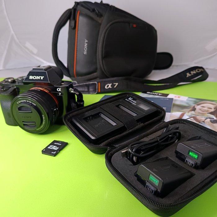 Sony KIT Alpha A7 + lens sony 16-50mm + 2 batterie + carica, Audio, Tv en Foto, Fotocamera's Digitaal