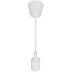 Moderne LED Hanglamp - Stoffen Wit Mat Kunststof - E27 LED L, Verzenden, Nieuw