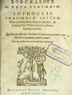 Sophocle; Henri Estienne; Joachim Camerarius; Vitus, Antiek en Kunst