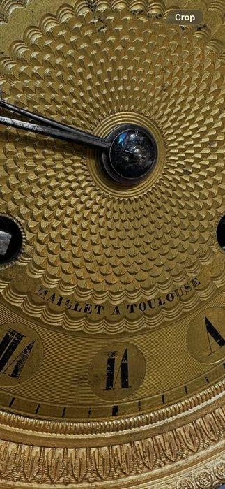 Portico klok - Marmer, Messing - 1850-1900 - Portico Clock, Antiek en Kunst, Antiek | Klokken