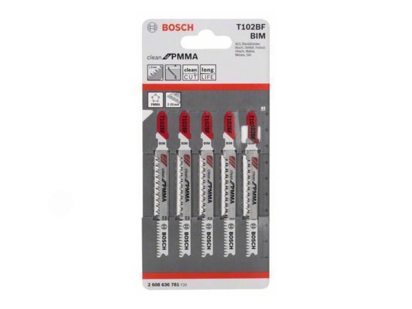 Veiling - 5x Bosch decoupeerzaagblad 5-pack T102BF, Doe-het-zelf en Bouw, Gereedschap | Machine-onderdelen en Toebehoren, Nieuw