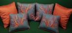 Kussen set met Corals stof, door Manufatti Toscani,, Antiek en Kunst