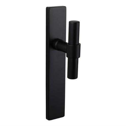 Lavuzo deurklink Pesaro zwart met rechthoekig schild blind, Doe-het-zelf en Bouw, Hang- en Sluitwerk, Klink of Kruk, Nieuw, Overige materialen