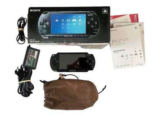 PSP 1004 Black + Tasje (Playstation Portable) (BOXED) (07), Games en Spelcomputers, Spelcomputers | Sony PSP, Verzenden