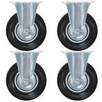 vidaXL Vaste wielen 4 st 125 mm, Verzenden, Nieuw