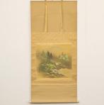 Hanging Scroll - Mountain Serenity with Original Wooden Box