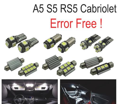 Kit 10 Ampoules Led Intérieur Pour Audi A5 S5 Rs5 Convertibl, Auto-onderdelen, Verlichting, Verzenden