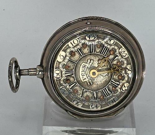 George Prior London - Silberspindeluhr - prunkvolles, Handtassen en Accessoires, Horloges | Heren