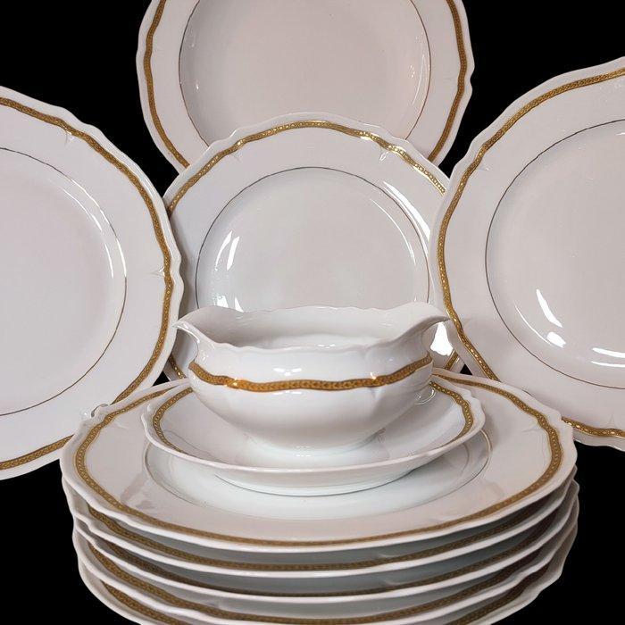 Giraud Limoges & S.P.L.D. - Tafelservies (10) - Fijn gouden, Antiek en Kunst, Antiek | Meubels | Tafels