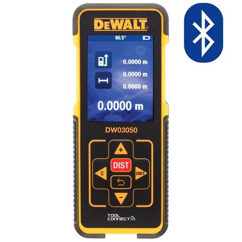 DeWalt DW03050-XJ Afstandsmeter (50m) met Bluetooth!, Bricolage & Construction, Instruments de mesure, Enlèvement ou Envoi