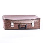 Valise marron vintage | Ancienne valise de voyage brocante