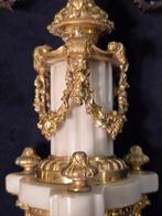 Kandelaber (2) - Gepatineerd brons, Verguld brons - Vergulde, Antiek en Kunst