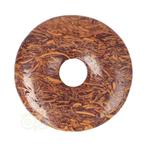 Coquina Jaspis edelstenen donut hanger Nr 7 - Ø4 cm, Handtassen en Accessoires, Verzenden, Nieuw