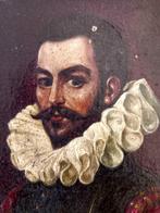 Spanische Schule (XIX) - Portrait of a young Spanish, Antiek en Kunst