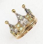 Argent, Le Diadème Solaire - Bague Couronne en Péridot -, Antiek en Kunst