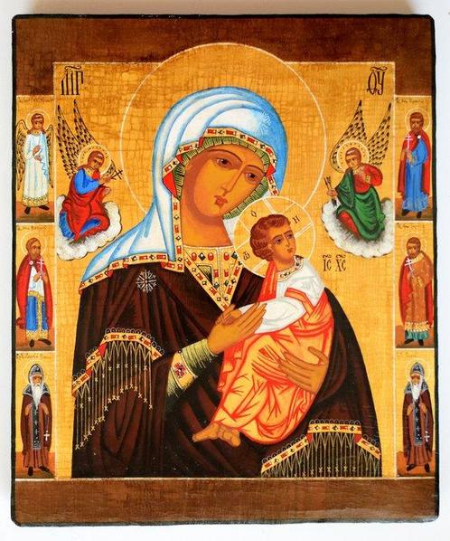 Icoon - Russische orthodoxe ikoon Onze Lieve Vrouw van, Antiek en Kunst, Antiek | Boeken en Manuscripten