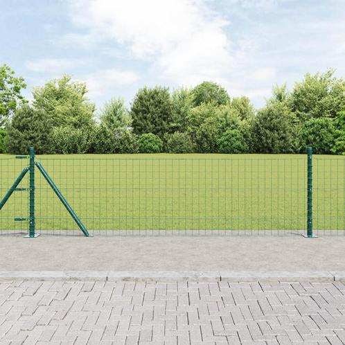 vidaXL Hekpalen met Basisplaten 52 stuks Ø32mm 50cm, Tuin en Terras, Palen, Balken en Planken, Nieuw, Verzenden